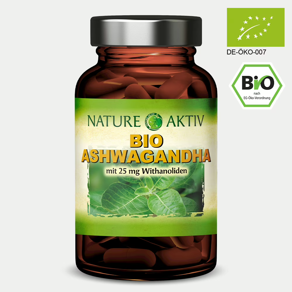 09_Nature Aktiv Bio Ashwagandha - 1 Glas mit 90 Kapseln